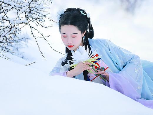 雪景汉服写真｜梅花雪 梨花月 总相思