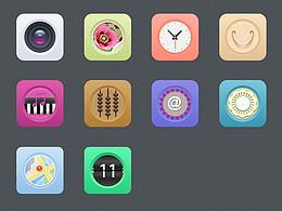 各种icon风格设计