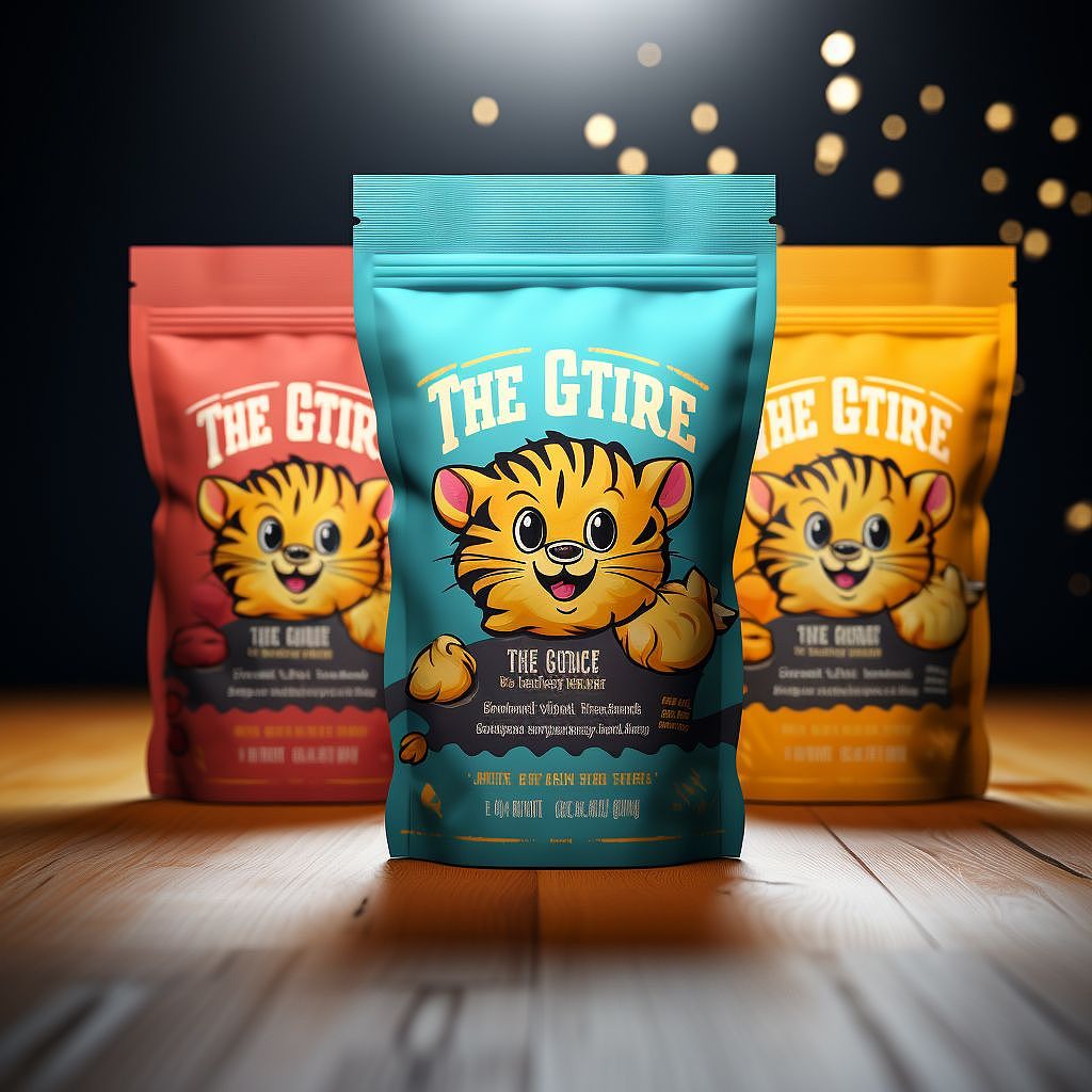 小老虎零食包装设计袋装包装设计