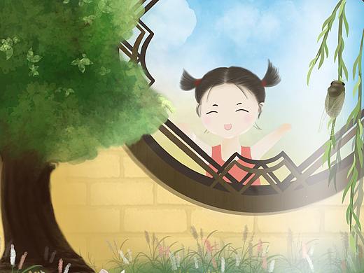 三伏天（个人主页-ZNTQyMzk0MjQ=） - 商业插画 - 站酷设计师堇砚yx原创素材 - 站酷ZCOOL