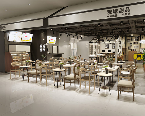 【观糖甜品店】—成都商铺装修设计案例赏析（图ZMTAyODIxNTI4） - 家装设计 - 站酷设计师成都商铺设计V原创素材 - 站酷ZCOOL