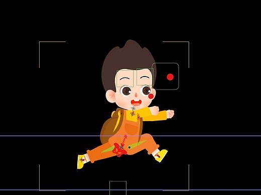 二维人物吊儿郎当走