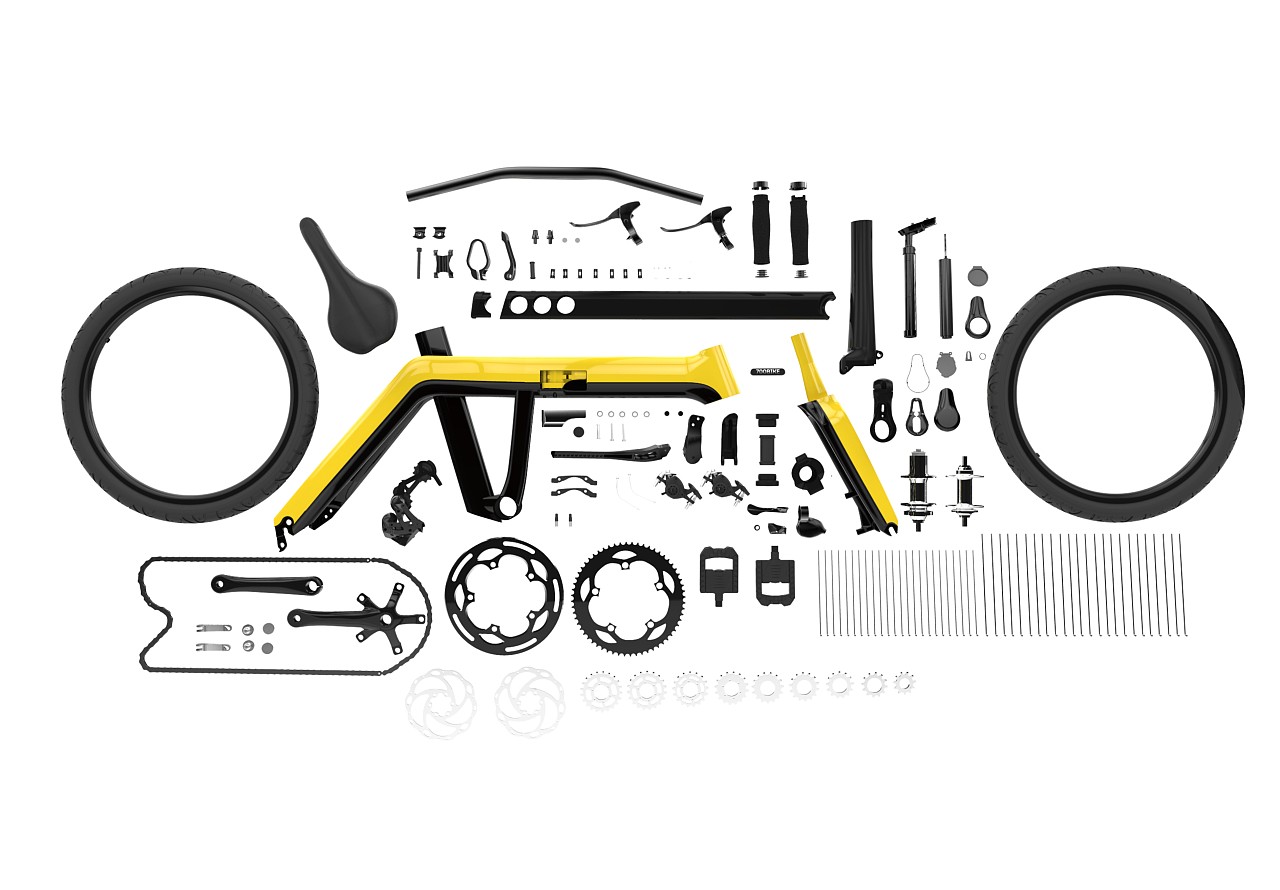 工业设计-银河折叠自行车-700Bike