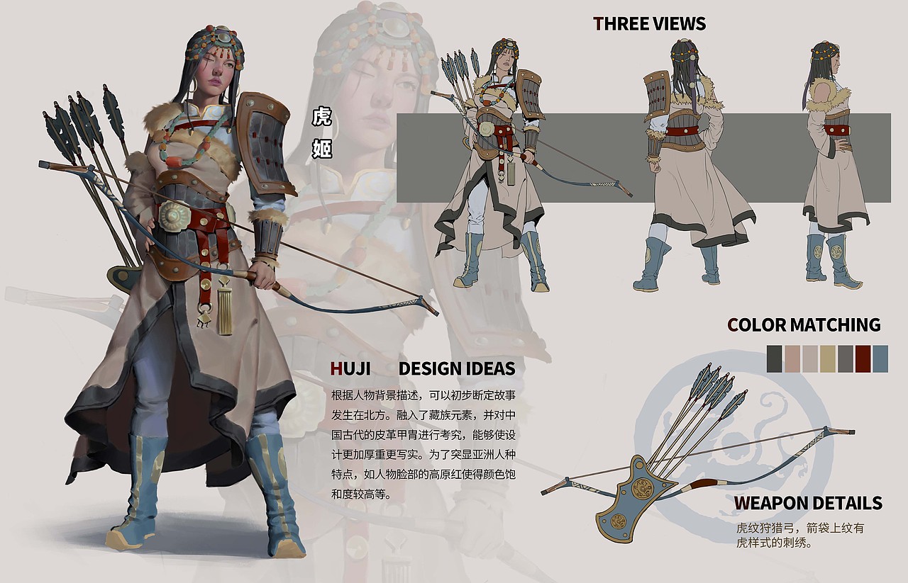 角色设计练习（图ZMjEwNTI4NTI4） - 概念设定 - 站酷设计师画画的阿文原创素材 - 站酷ZCOOL