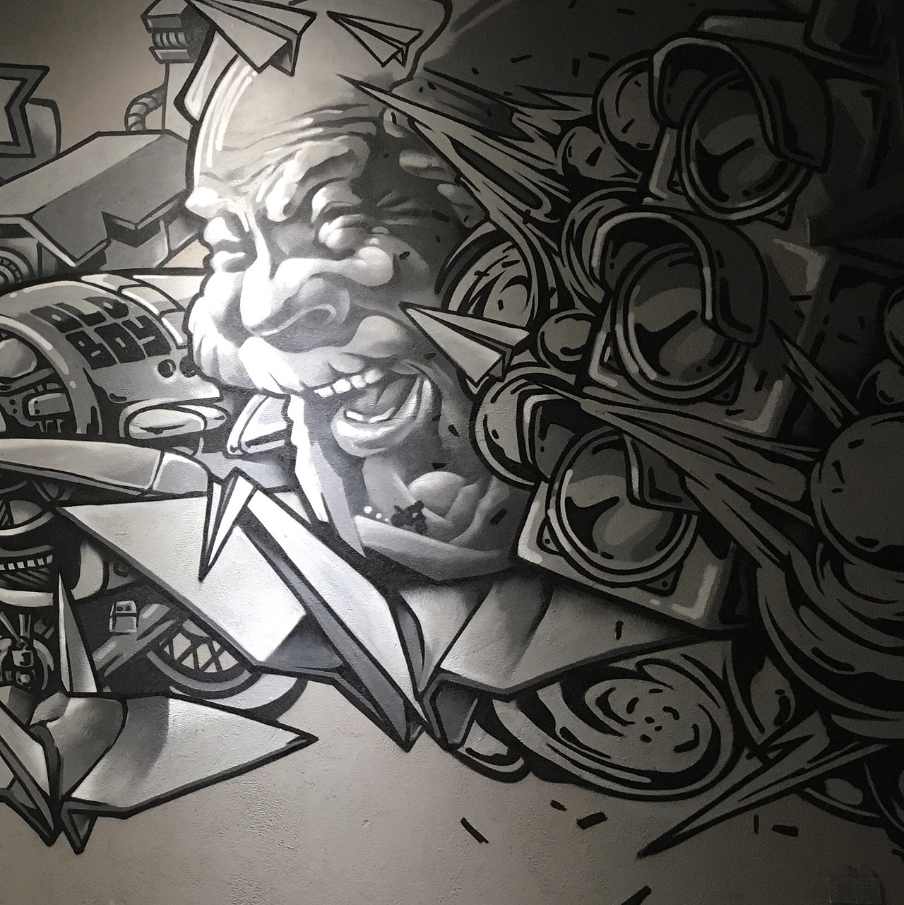 复古机械元素组合涂鸦