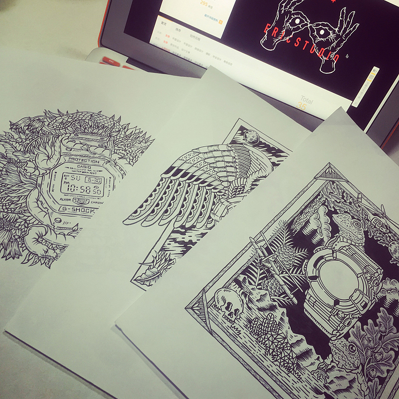 G-SHOCK插画...（图ZNDk4NTYxODg=） - 艺术插画 - 站酷设计师陈晓恒EricStudio原创素材 - 站酷ZCOOL