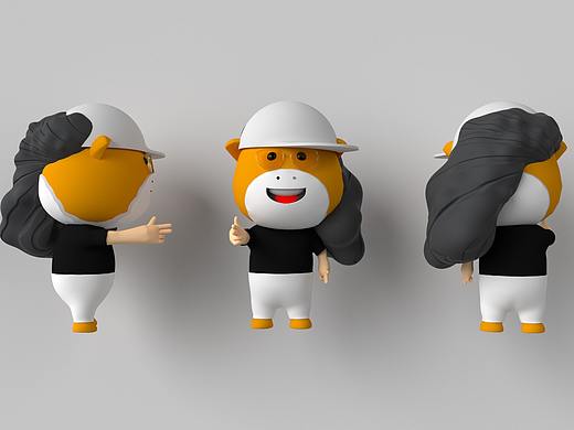 马的形象~这是马！IP 3D C4D OC 