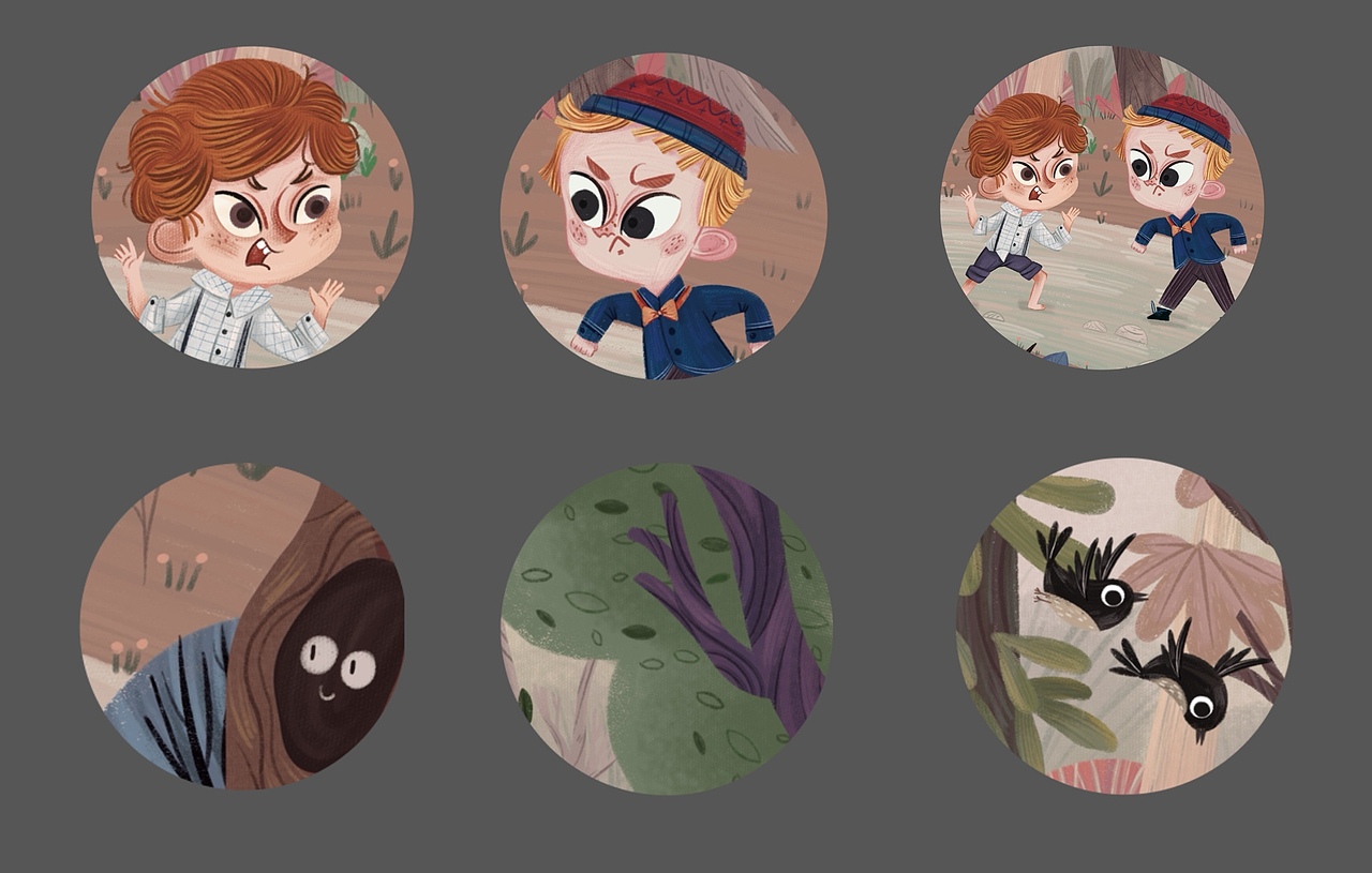 儿插作品-生气啦（图ZMzA5NTU2OTI4） - 绘本 - 站酷设计师阿庙原创素材 - 站酷ZCOOL