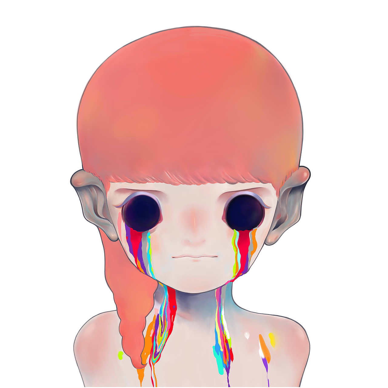 最爱这张,不过最后印在本子上的眼睛给改了,原图被嫌弃太恐怖~哈哈~