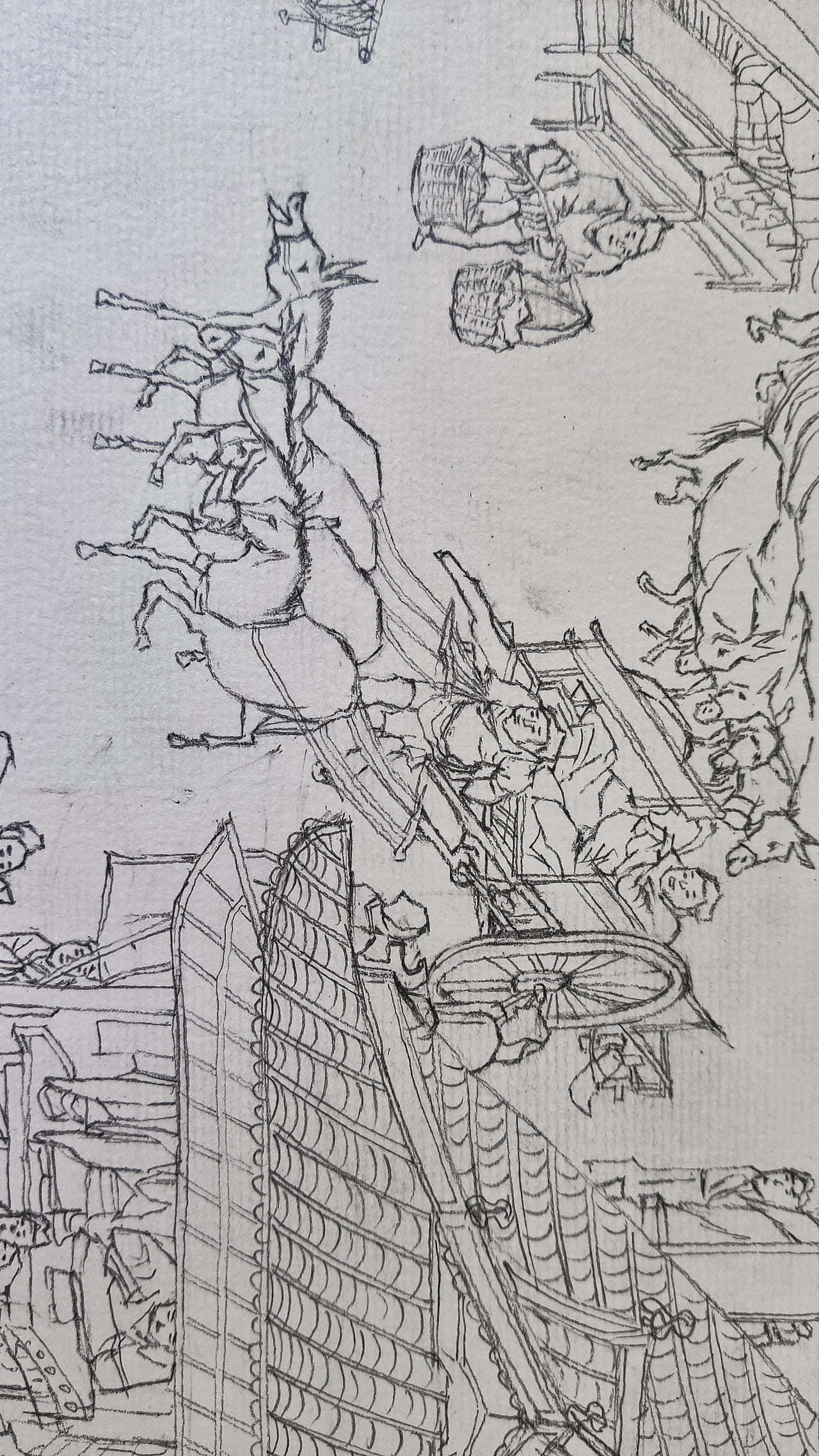 《清明上河图》来图定制绘画（图ZMjE3MTA5OTgw） - 绘画 - 站酷设计师零零后画痴原创素材 - 站酷ZCOOL
