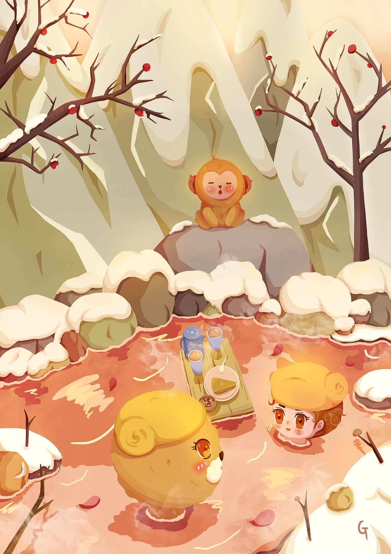 女孩和熊熊的奇幻漂流记（图ZMjQ0MDczMTQ0） - 儿童插画 - 站酷设计师Judy0505原创素材 - 站酷ZCOOL