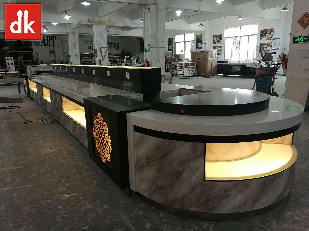 自助餐菜品展示台图片 酒店餐厅自助餐台设备 布菲台