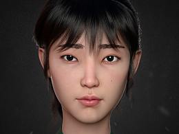 Arnold版妹子渲染~