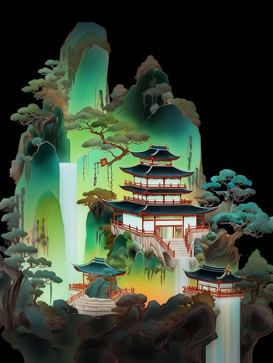 AIGC国风 | 不存在山水（图ZMzQ0MTQ3NzE2） - 绘画 - 站酷设计师WINAI原创素材 - 站酷ZCOOL