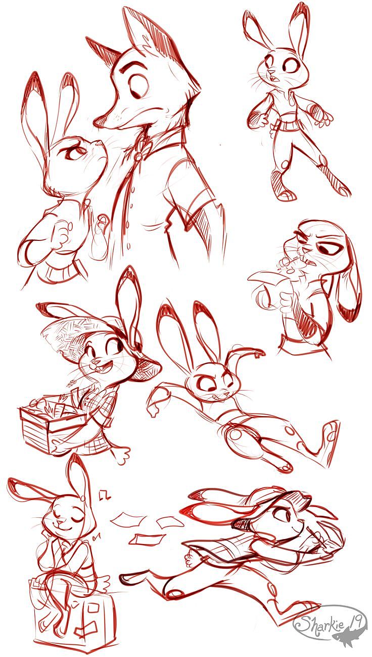 28欧美-迪士尼-女-夸张手办（图ZMjU2OTc0ODI4） - 商业插画 - 站酷设计师大熊猫beii原创素材 - 站酷ZCOOL