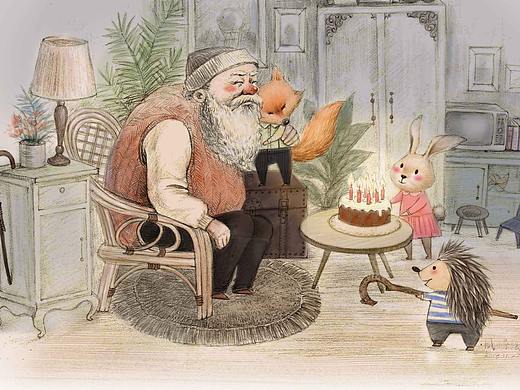 白胡子爺爺?shù)纳眨▊€(gè)人主頁(yè)-ZMzE1NjQzNDA=） - 兒童插畫 - 站酷設(shè)計(jì)師咸俊杰x原創(chuàng)素材 - 站酷ZCOOL