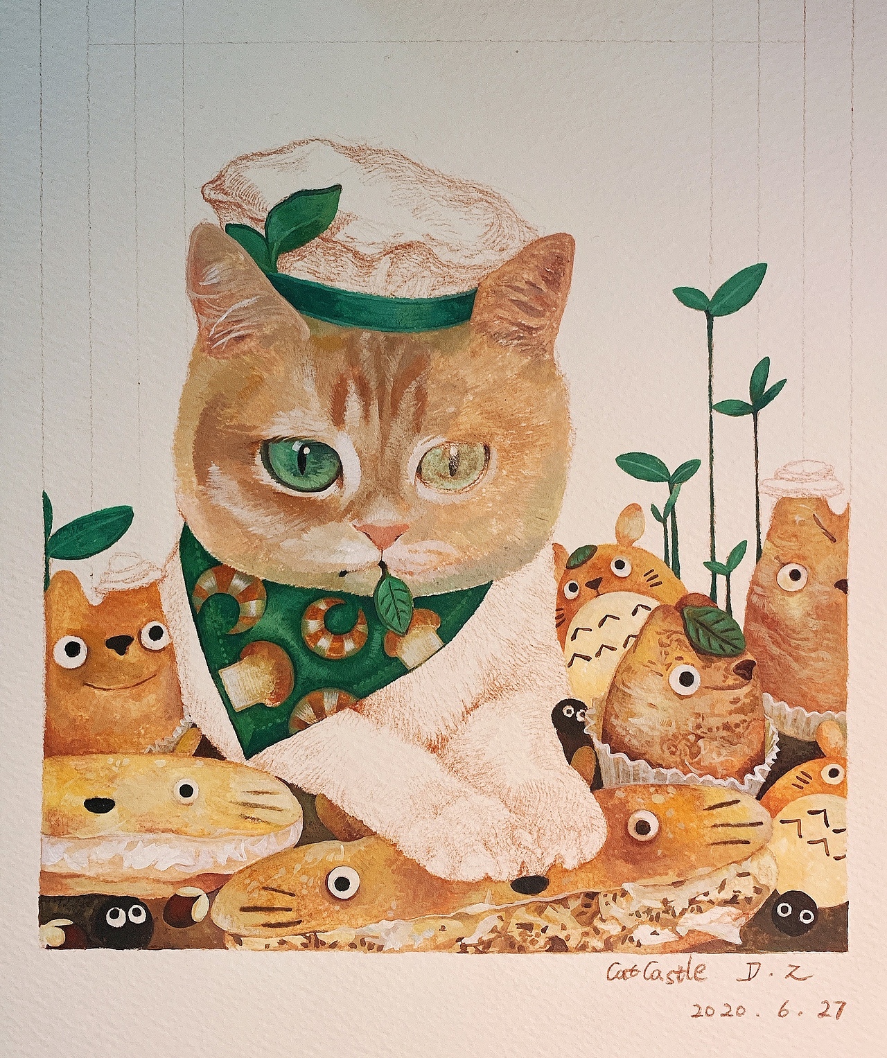 【龙猫包小厨-琳达】祝大家2021顺利（图ZMjM3NTQ2MjU2） - 艺术插画 - 站酷设计师CatCastleDZ原创素材 - 站酷ZCOOL