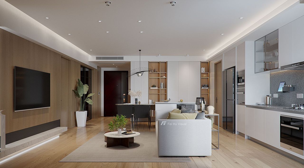 上海|吴设计•现代简约（图ZMjEwODk5MTMy） - 家装设计 - 站酷设计师一茶两喝原创素材 - 站酷ZCOOL