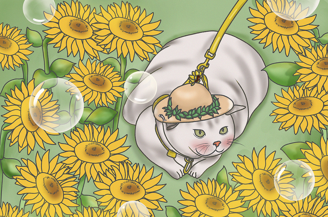 午后的猫咪（图ZMjU2NjgyNjA4） - 艺术插画 - 站酷设计师野生马戏团原创素材 - 站酷ZCOOL