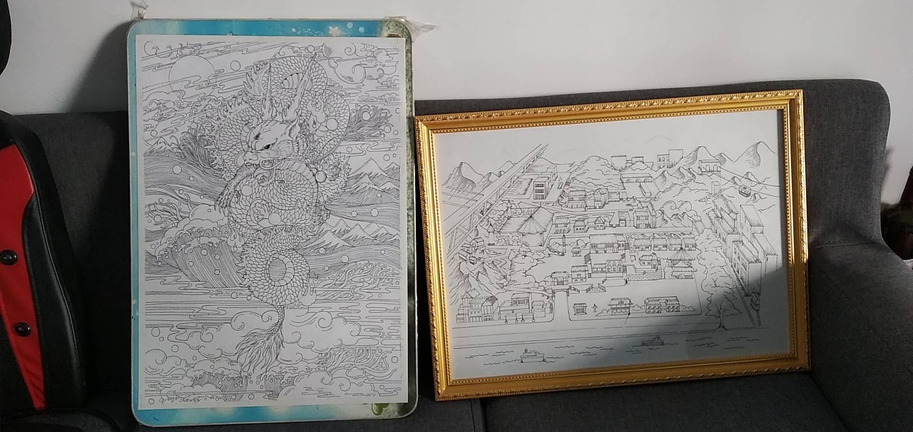 线描手绘（图ZMjQ2NDgyODcy） - 艺术插画 - 站酷设计师陆涛km原创素材 - 站酷ZCOOL