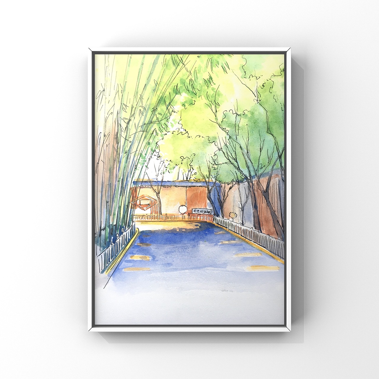 美丽的校园|纯艺术|绘画|海林娜_原创作品-站酷(zcool)