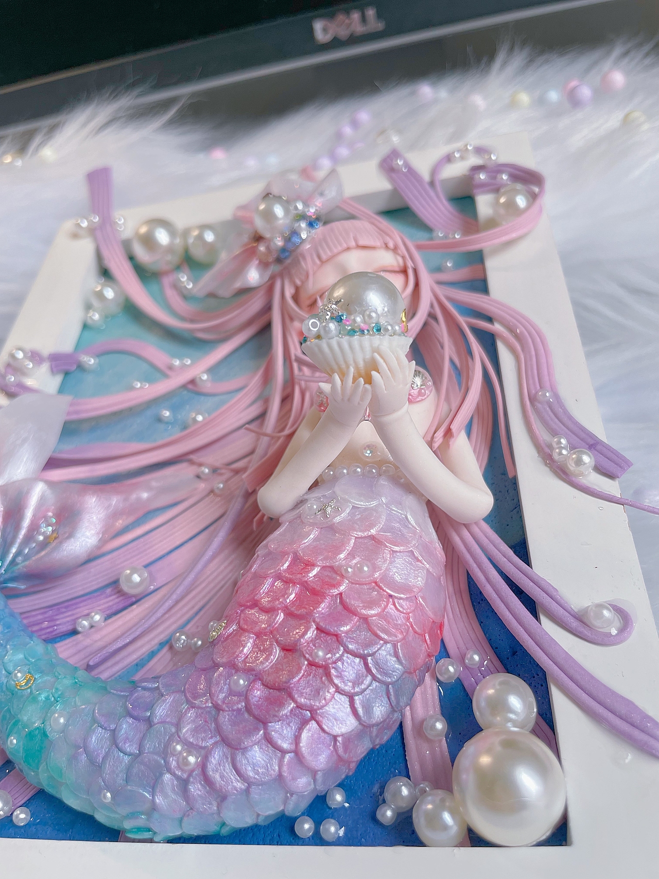 原创粘土作品—美人鱼