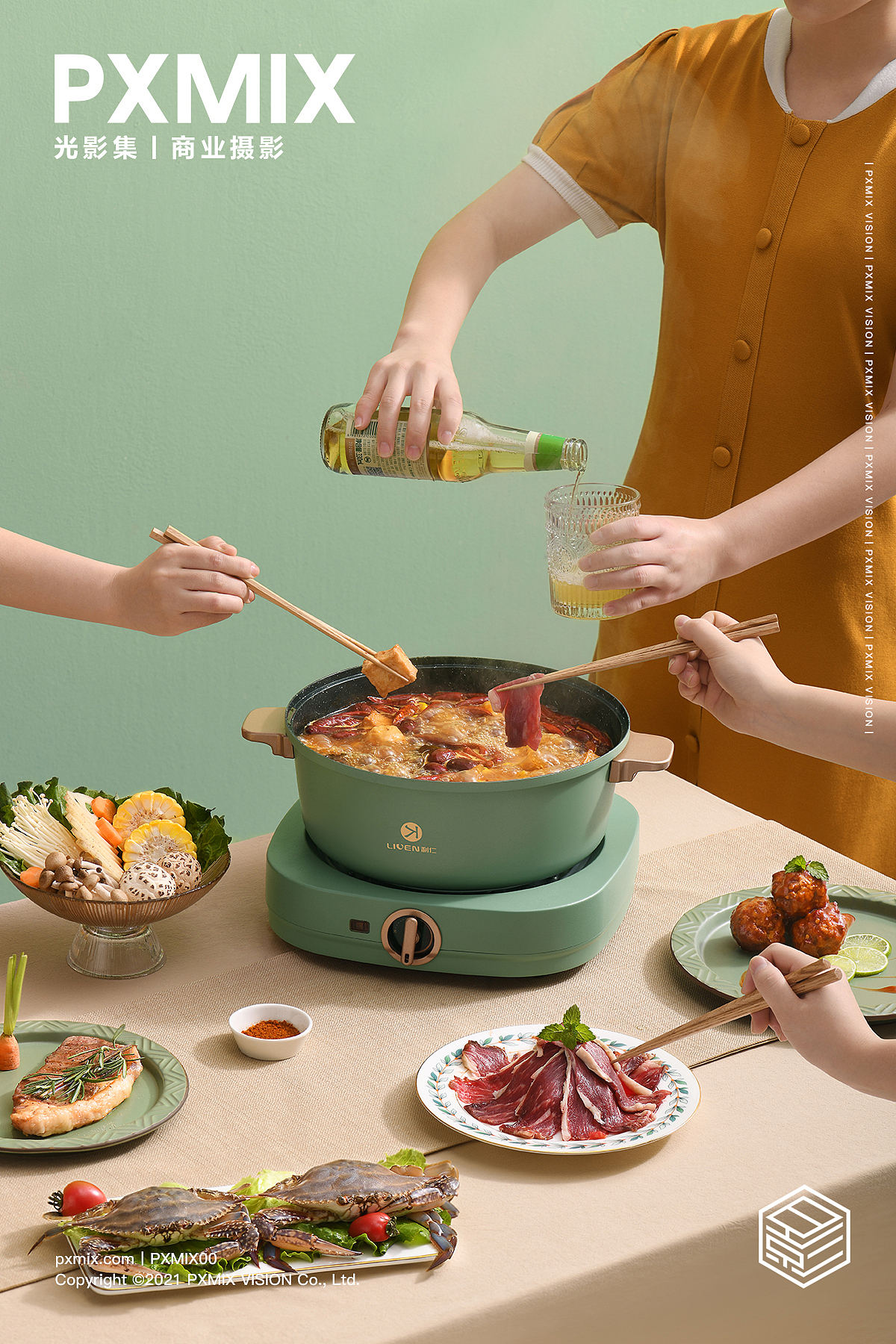 小家电摄影丨 利仁 电煮锅 x 光影集PXMIX