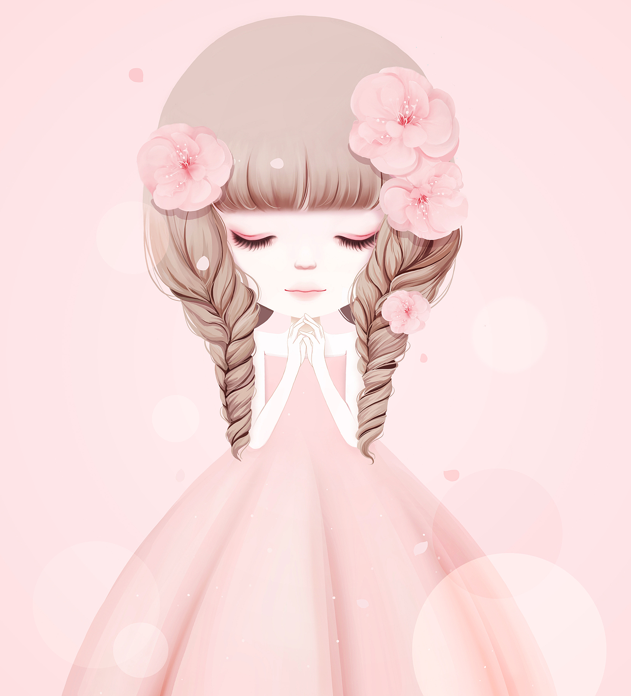 花花姑娘（图ZMTgwNDk5ODM2） - 商业插画 - 站酷设计师桑诶姆原创素材 - 站酷ZCOOL