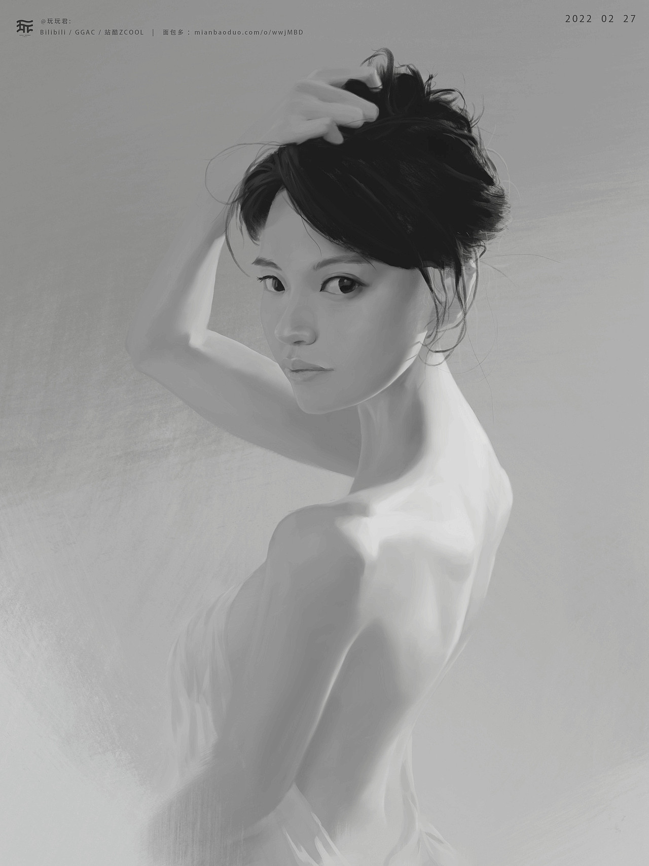2月练习作图_女人像（图ZMjkwNTcyMDcy） - 创作习作 - 站酷设计师玩玩君原创素材 - 站酷ZCOOL
