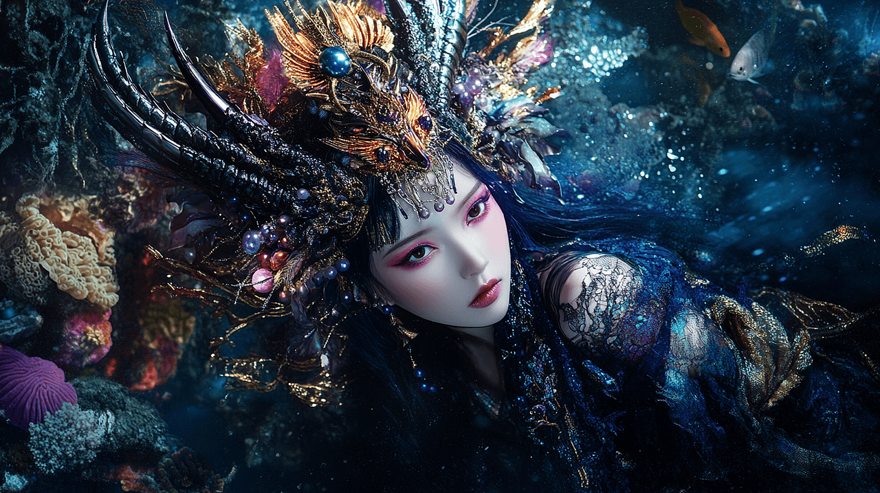 龙鱼公主（图ZMzgwODM1MDQ0） - AI作品 - 站酷设计师快乐章章原创素材 - 站酷ZCOOL