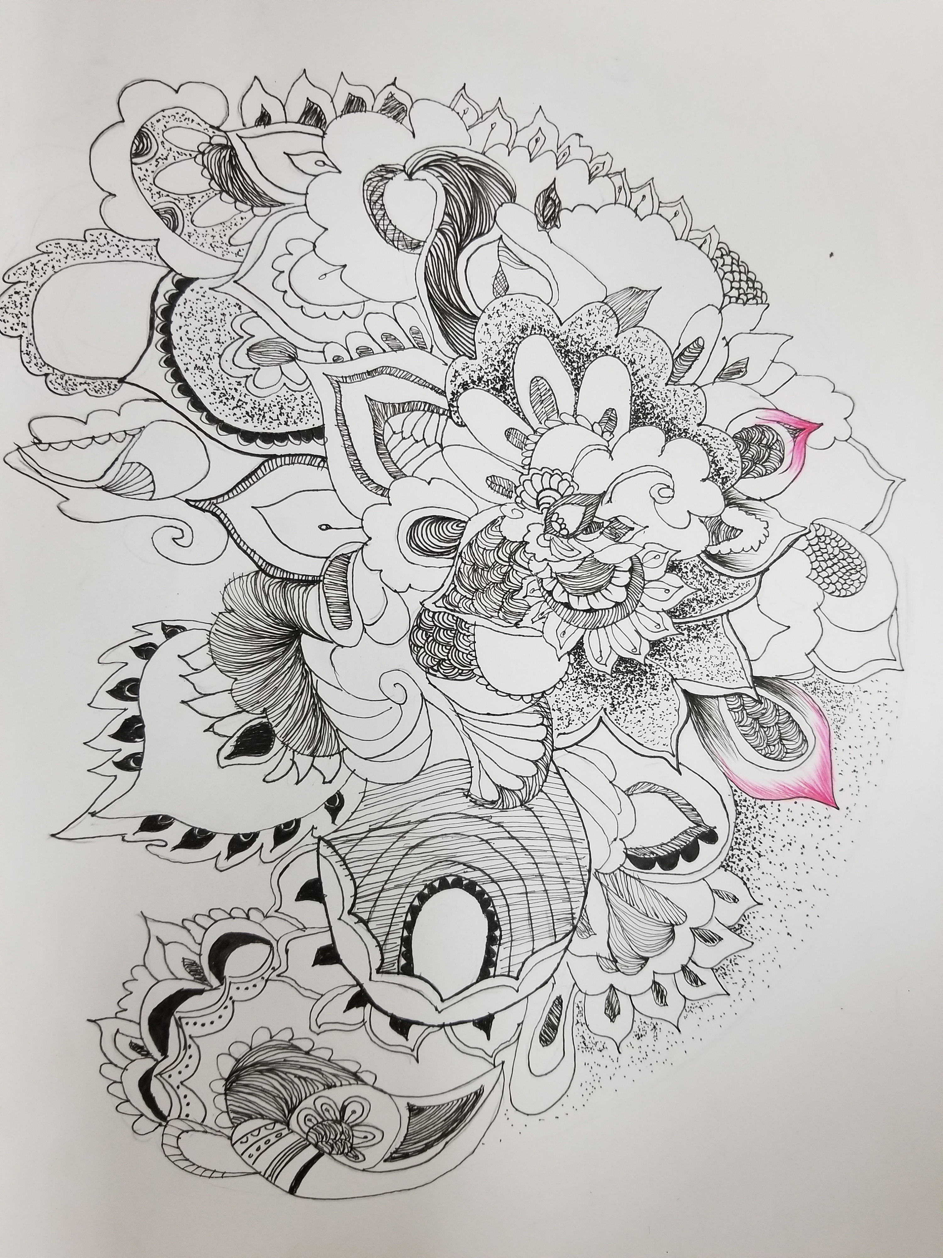 缠绕画-花|插画|插画习作|动手打蚊子 - 临摹作品 - 站酷 (zcool)