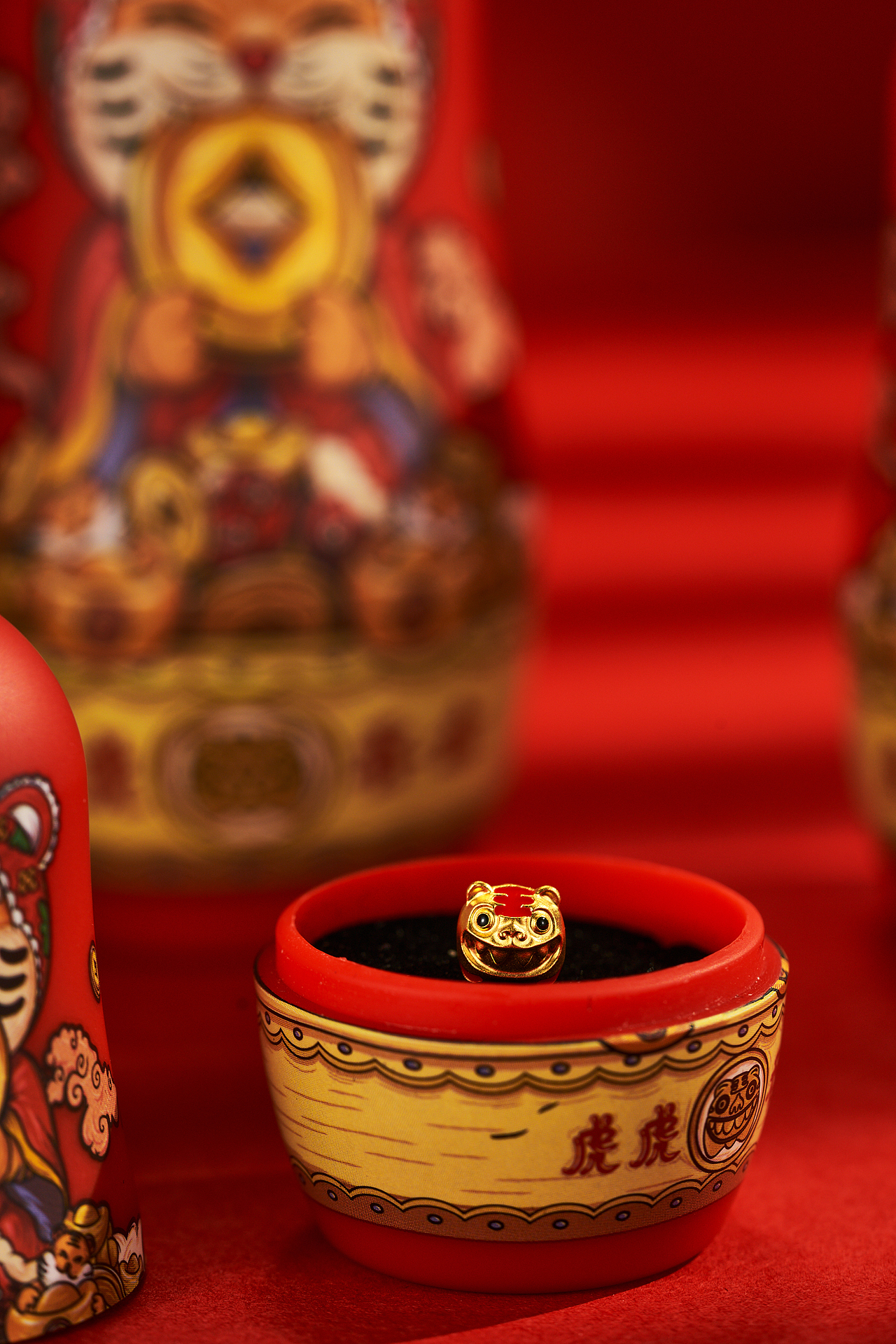 虎虎吞金——黄金转运珠手链