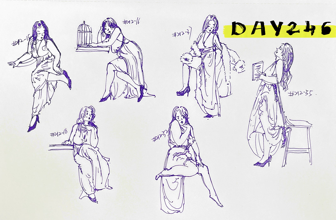 速写60天挑战第五次2023年5月到6月