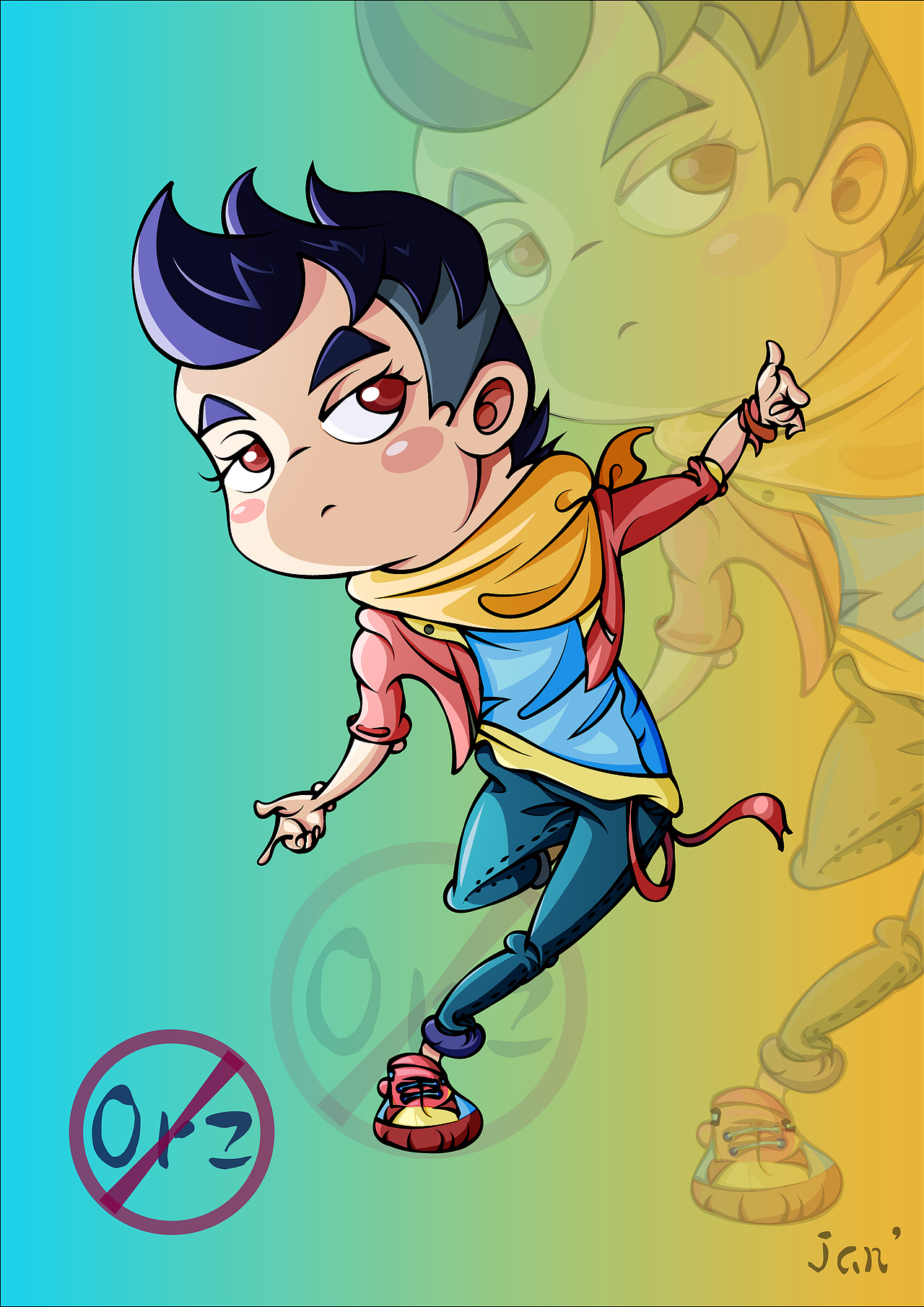 《拒绝Orz》（图ZMjQyOTI2NzAw） - 创作习作 - 站酷设计师JAN渐渐原创素材 - 站酷ZCOOL