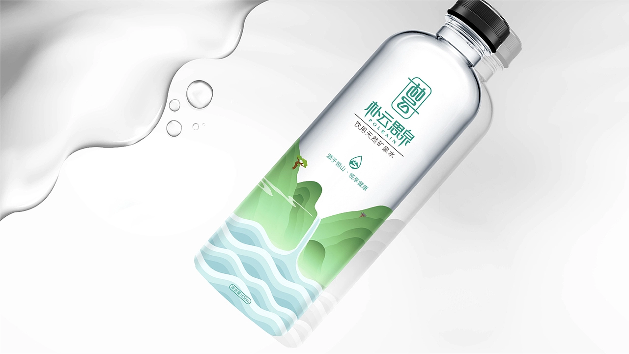 朴云思泉 水包装设计
