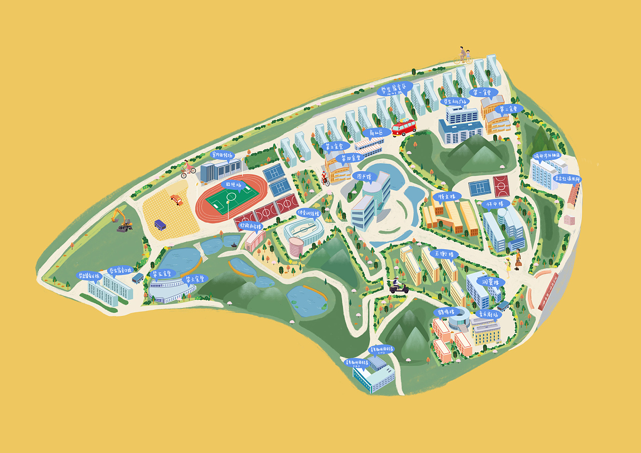 湖南城市学院地图图片