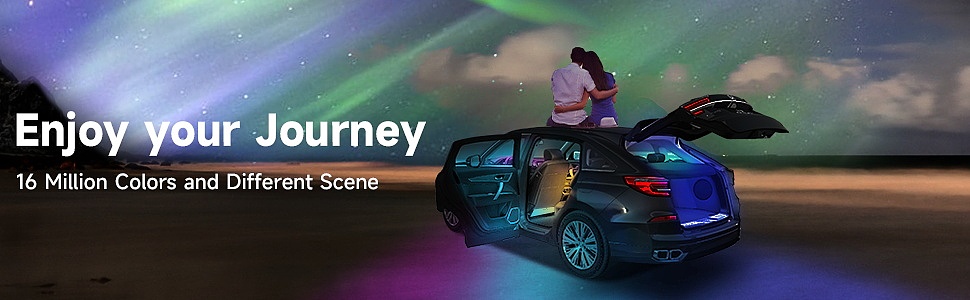 亚马逊主图汽车氛围灯