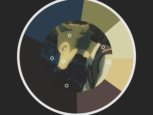 色采 APP 分享卡片 色环设计