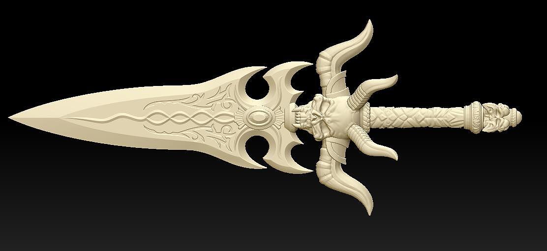 魔剑阿波菲斯四小时随便设计的手办原型mayazbrush