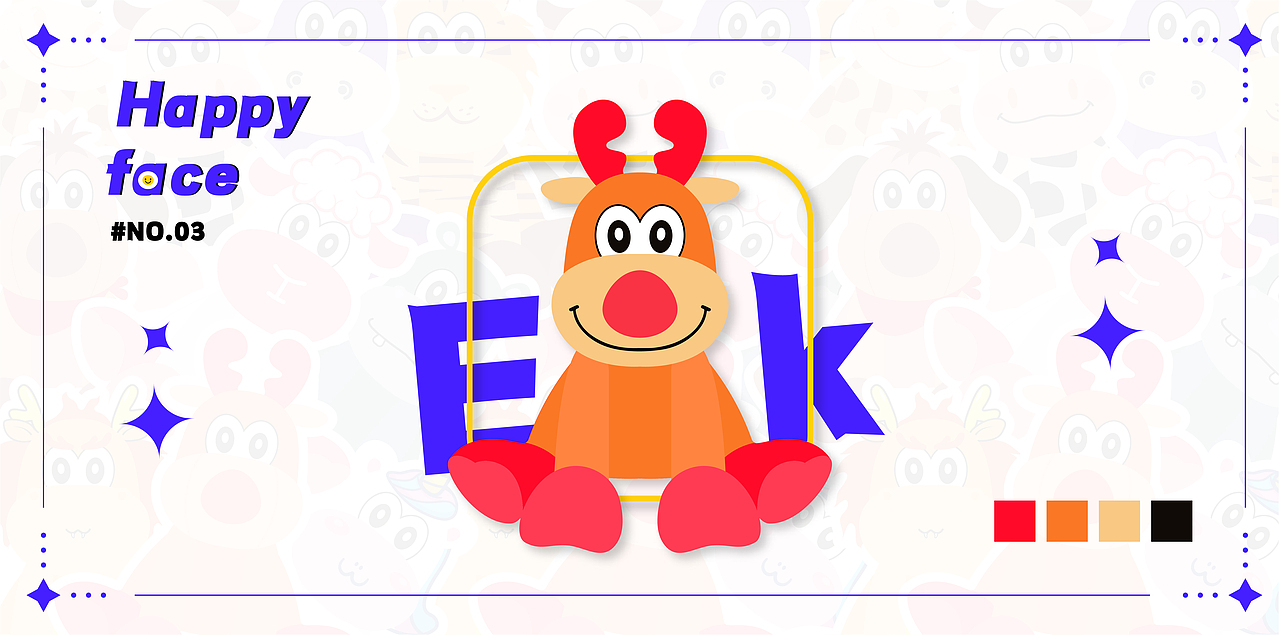 开心笑脸动物系列（图ZMjg4MzU2ODcy） - 玩具 - 站酷设计师窝四原创素材 - 站酷ZCOOL
