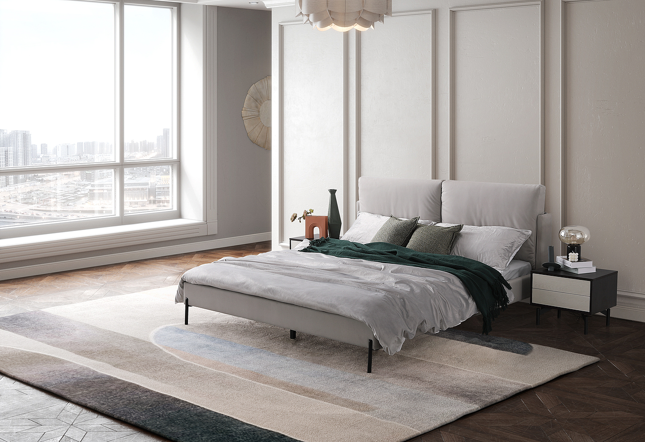 都市现代风格/床