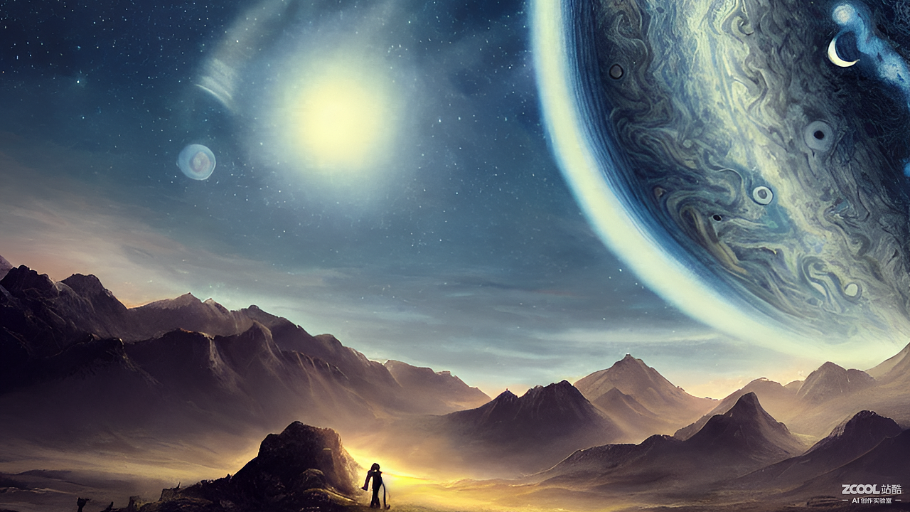 #AI创作实验室#木卫二（图ZMzIwODUyMzM2） - AI作品 - 站酷设计师KunMinX原创素材 - 站酷ZCOOL