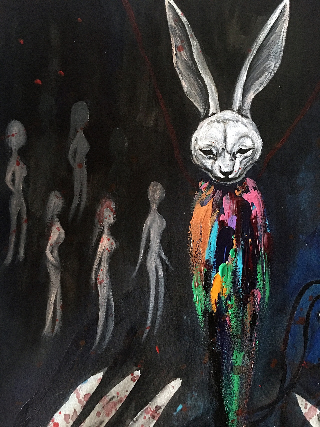 《杀死那只兔子》Artiste peintre-南方FangNAN（图ZMjQwNDI3MTky） - 绘画 - 站酷设计师南方FangNAN原创素材 - 站酷ZCOOL