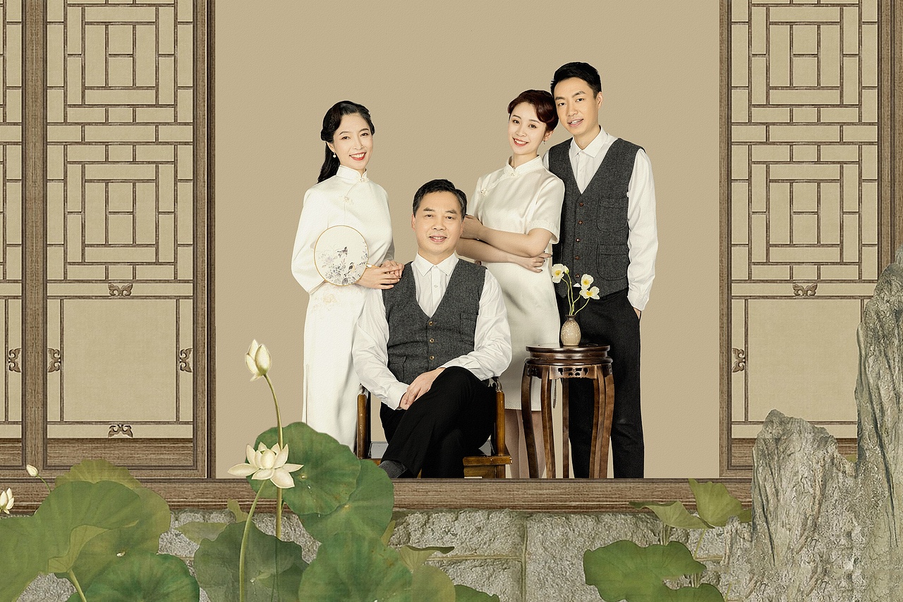 全家福中国风系列（图ZMjQwNzgyOTY0） - 人像摄影 - 站酷设计师同类社Studio原创素材 - 站酷ZCOOL
