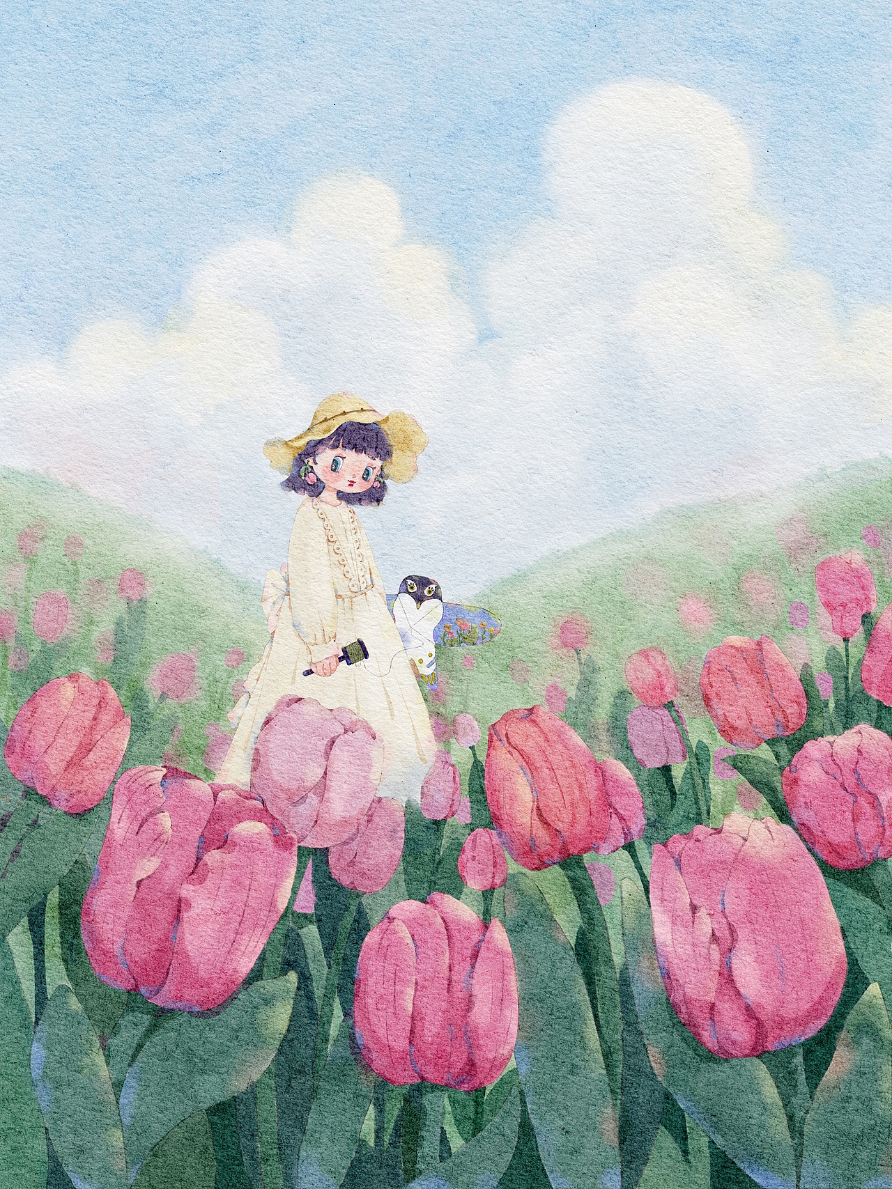 节气春分插画（图ZMjkyODA0ODg0） - 创作习作 - 站酷设计师无寻wuxun原创素材 - 站酷ZCOOL