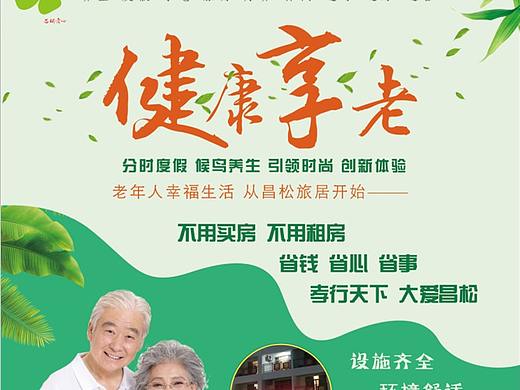 幸福享老 健康旅居 宣传海报