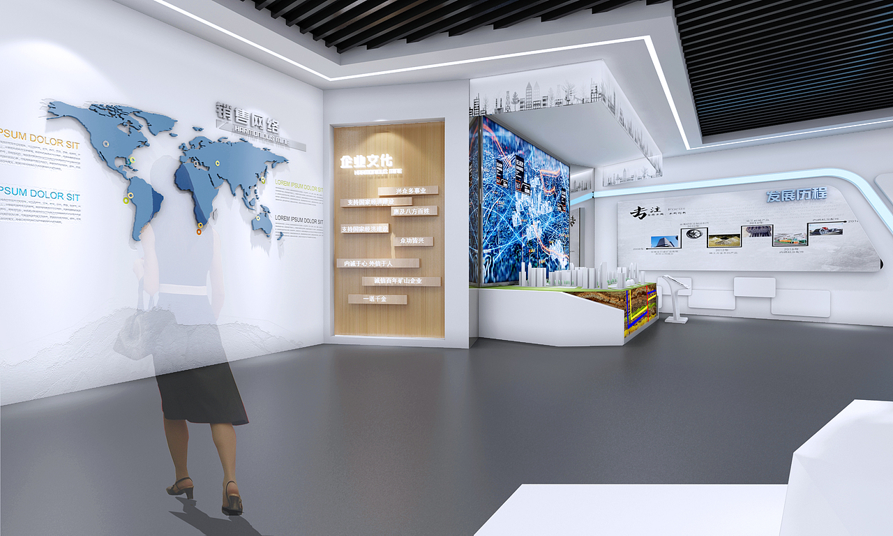 emmmm某企業(yè)展廳飛機稿（圖ZMTY5NzEwNDE2） - 家裝設(shè)計 - 站酷設(shè)計師余余1998原創(chuàng)素材 - 站酷ZCOOL