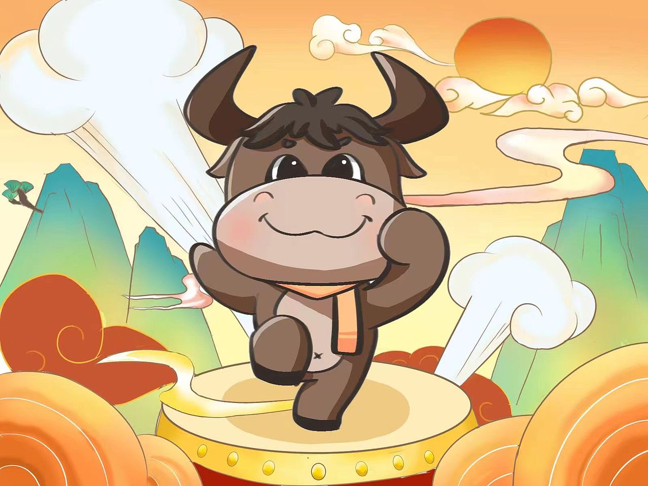 十二生肖｜国潮海报（图ZMzcwNzYxODk2） - 商业插画 - 站酷设计师小慧在画画原创素材 - 站酷ZCOOL