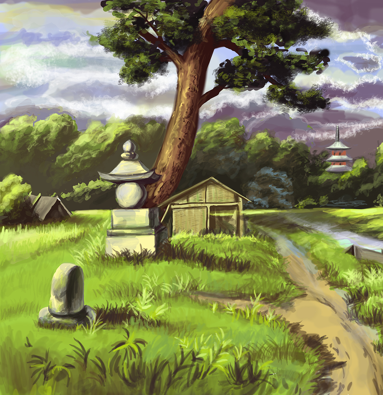 场景临摹练习（图ZOTY3ODk3Mg==） - 创作习作 - 站酷设计师chxjiao原创素材 - 站酷ZCOOL