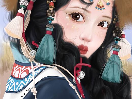 藏族姑娘